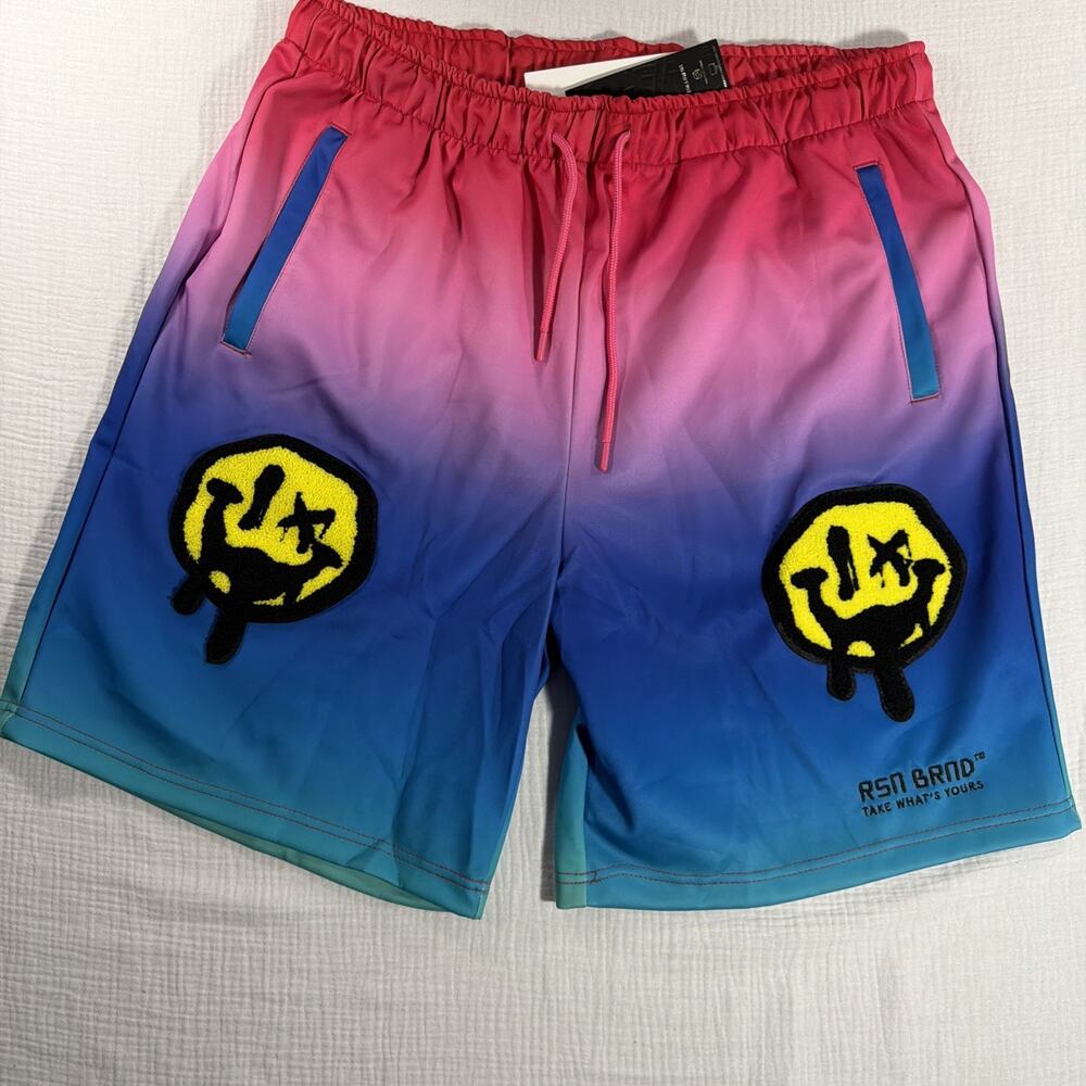 Reason Smiley Streetwear Men’s XXL Drawstring Shorts